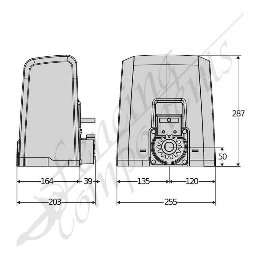 BFT Deimos ULTRA BT A600 Sliding Gate Motor KIT (600KG Load)(inc. 2 remotes + 4 racks) x